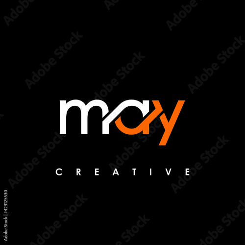MAY Letter Initial Logo Design Template Vector Illustration