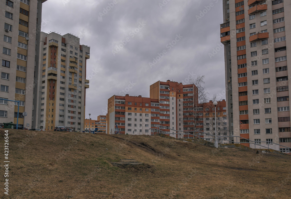 March landscapes in Minsk. Belarus