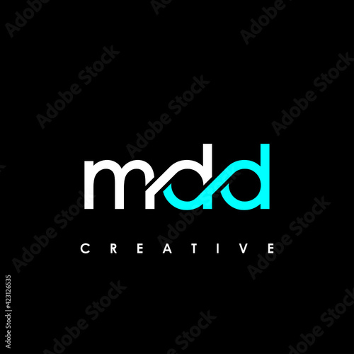 MDD Letter Initial Logo Design Template Vector Illustration
