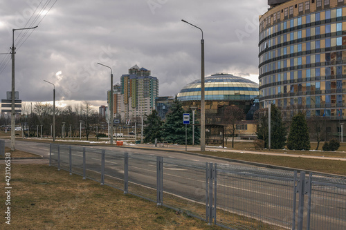 March landscapes in Minsk. Belarus