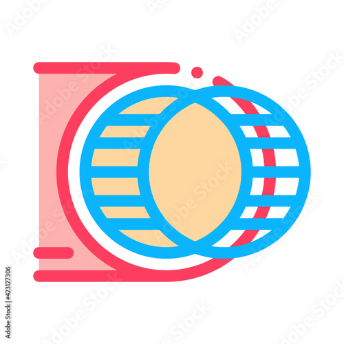 strengthening blood vessel color icon vector illustration