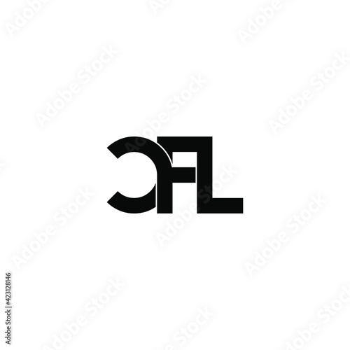 cfl letter original monogram logo design