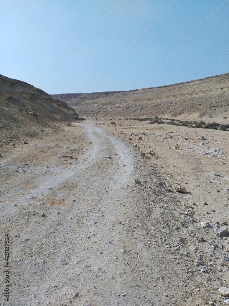 road in desert road in desert
