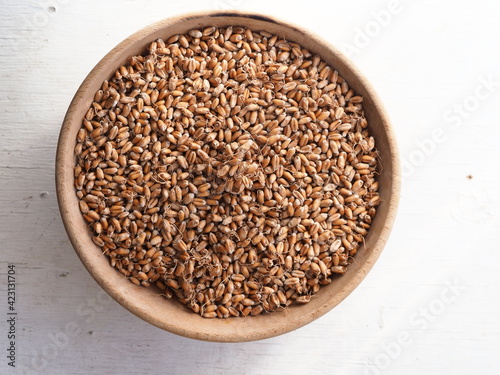 dried wheat germ for grinding flour
