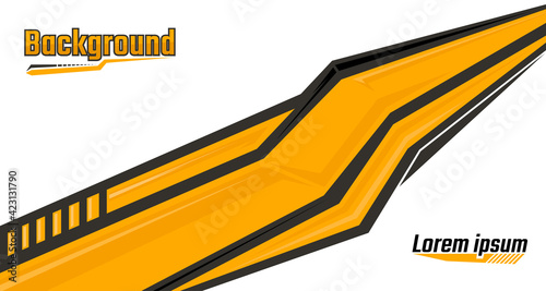 Abstract modern racing sport vector background. Abstract racing backgrounds for everyday use ranging from racing livery to car vinyl stickers and sports t-shirts.	
