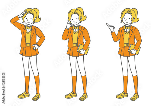 High_school_girl_Whole-body_Pause_set