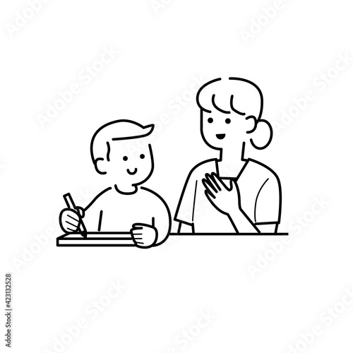 先生に教えてもらうイラスト素材