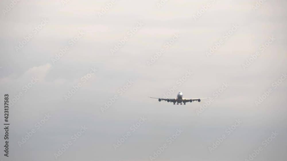 Cargo plane approaching for landing Cargo plane approaching for landing