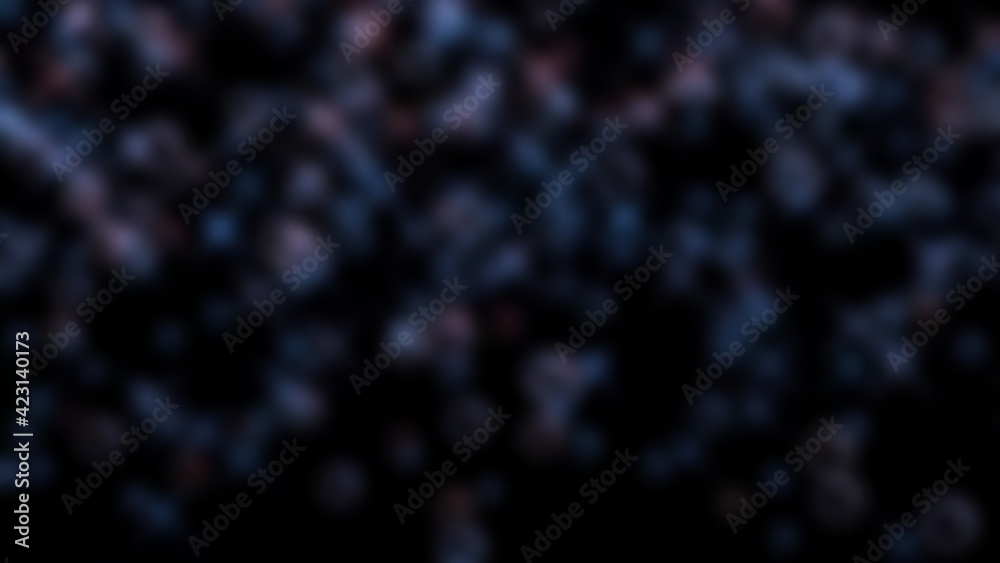 Blue bubble wall illustration background .defocused perspective , fit for your background project.