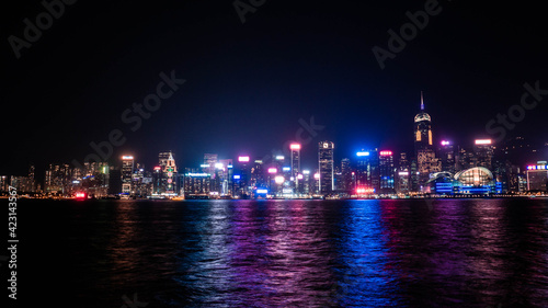 Hong Kong Victoria Harbour night view