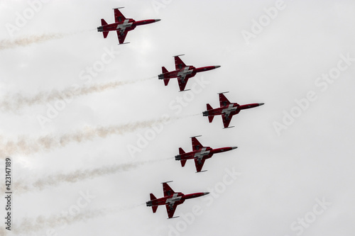Canvas Print airplane in the sky