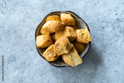 Foto Ankara, beypazari dry and rusks Turkish Traditional Snacks Beypazari Kurusu