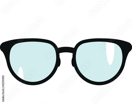 Glasses. Glasses with clear lenses.
