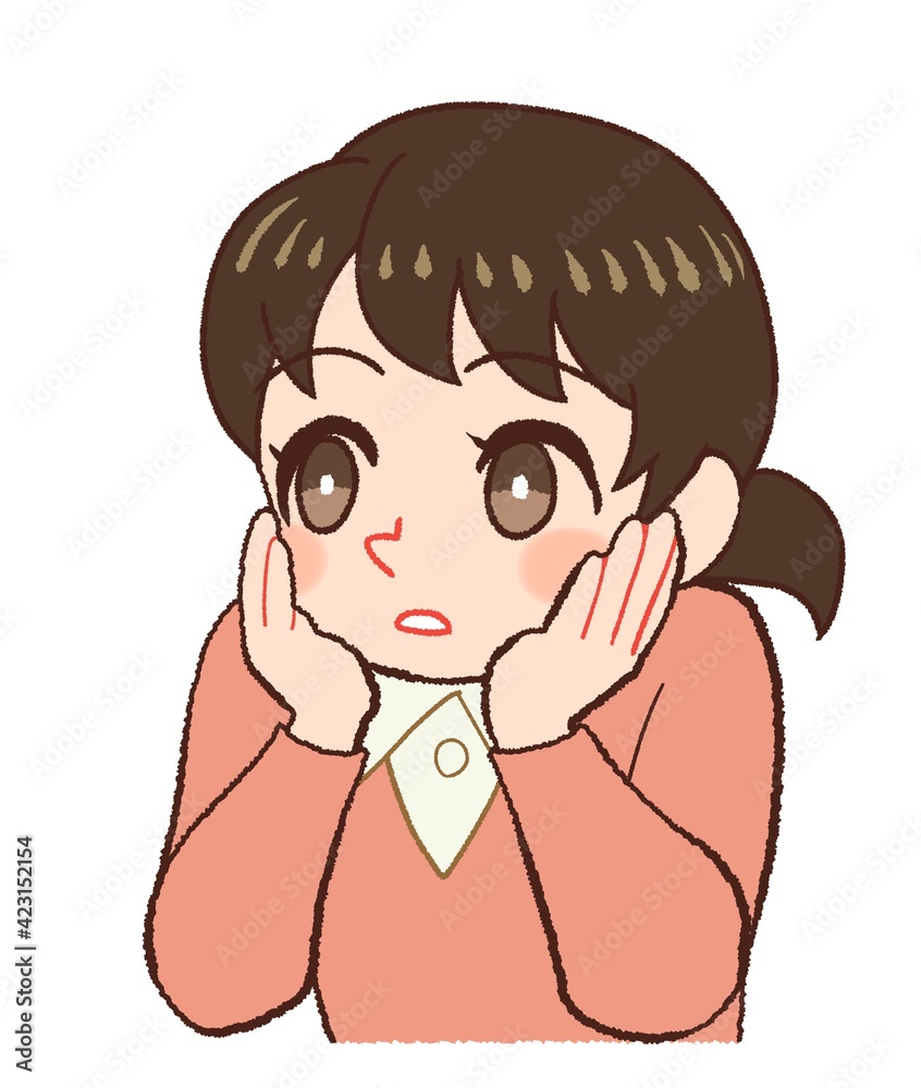 眺める子供のイラスト 眺める子供のイラスト