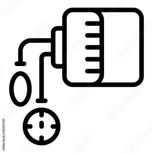 Online pharmacy icon. Outline online pharmacy vector icon for web design isolated on white background