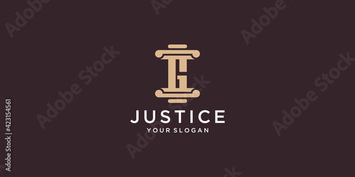 Letter g law logo design inspiration