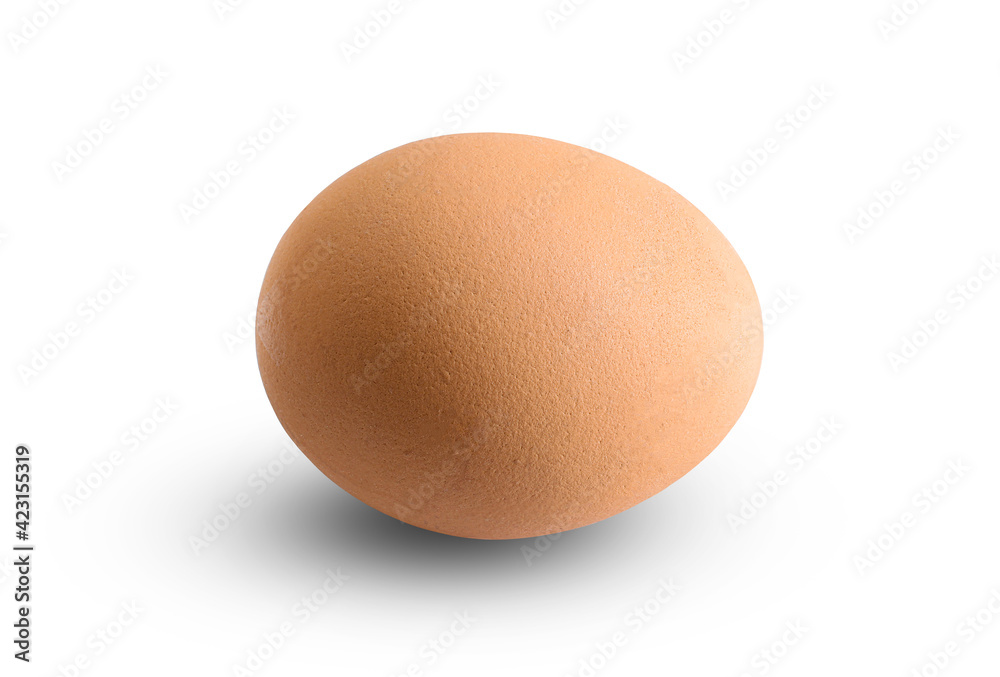 Chicken eggs isolated on white background,clipping path