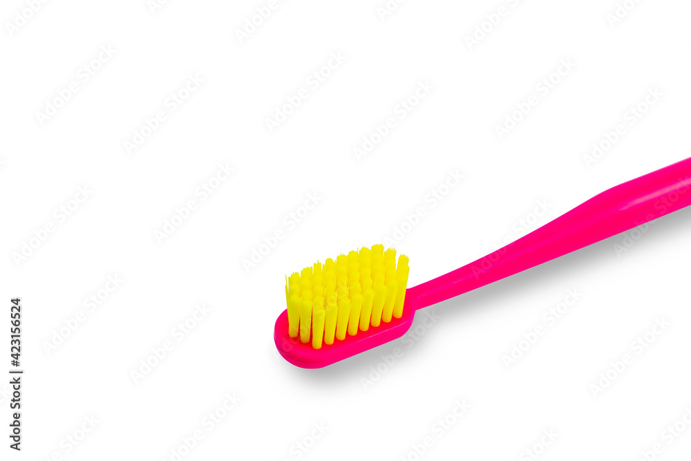 Dental toothbrush isolated on white background. Dental hygiene and health concept. Dental toothbrush isolated on white background. Dental hygiene and health concept.