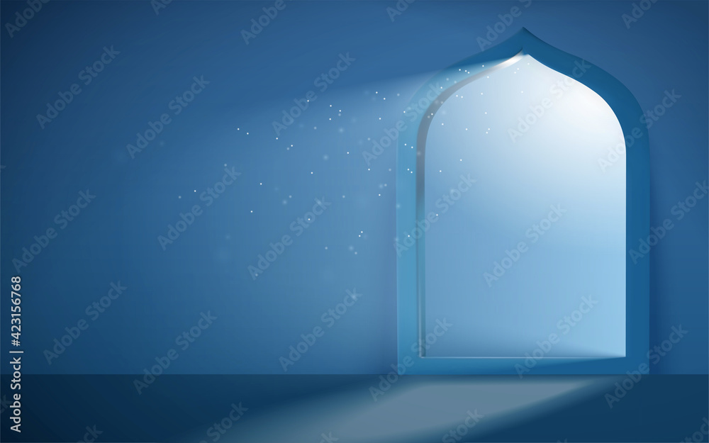 3d serene Islam mosque portal Stock Vector Adobe Stock