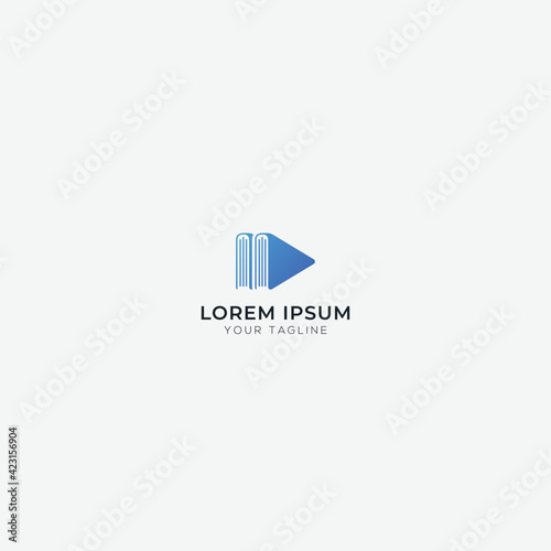 Free Download play book media productions and education logo - GFXLoad