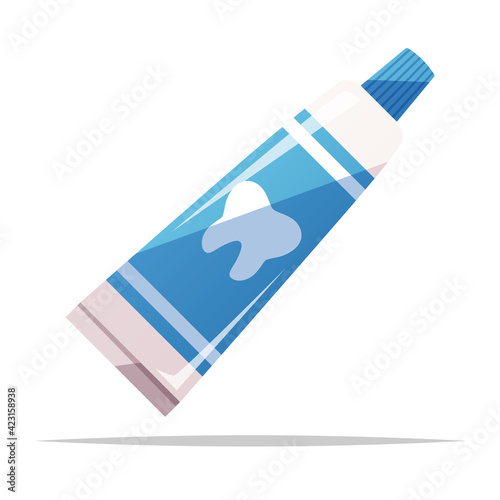 Toothpaste vector isolated illustration design