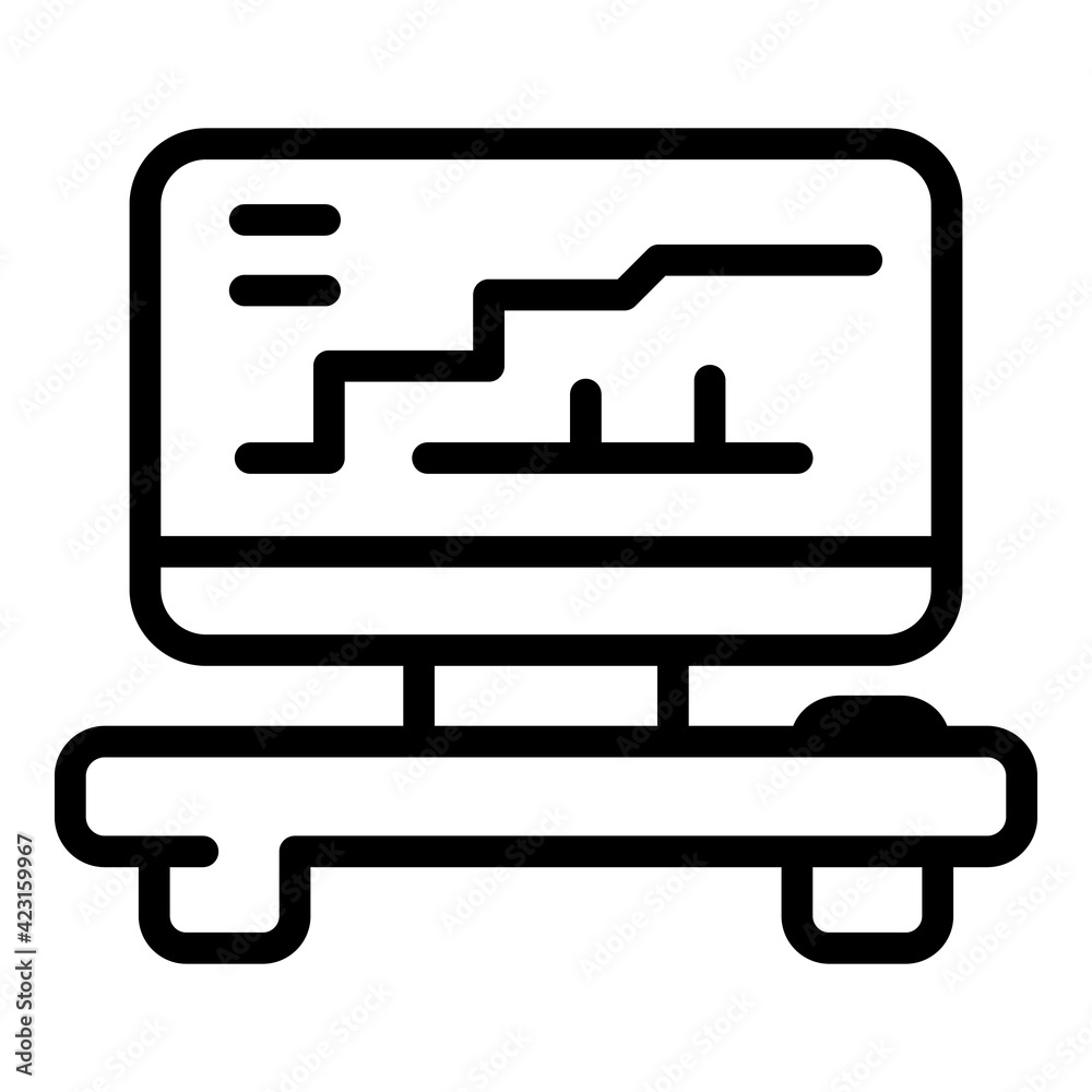 Ergonomic equipment icon. Outline ergonomic equipment vector icon for web design isolated on white background Ergonomic equipment icon. Outline ergonomic equipment vector icon for web design isolated on white background