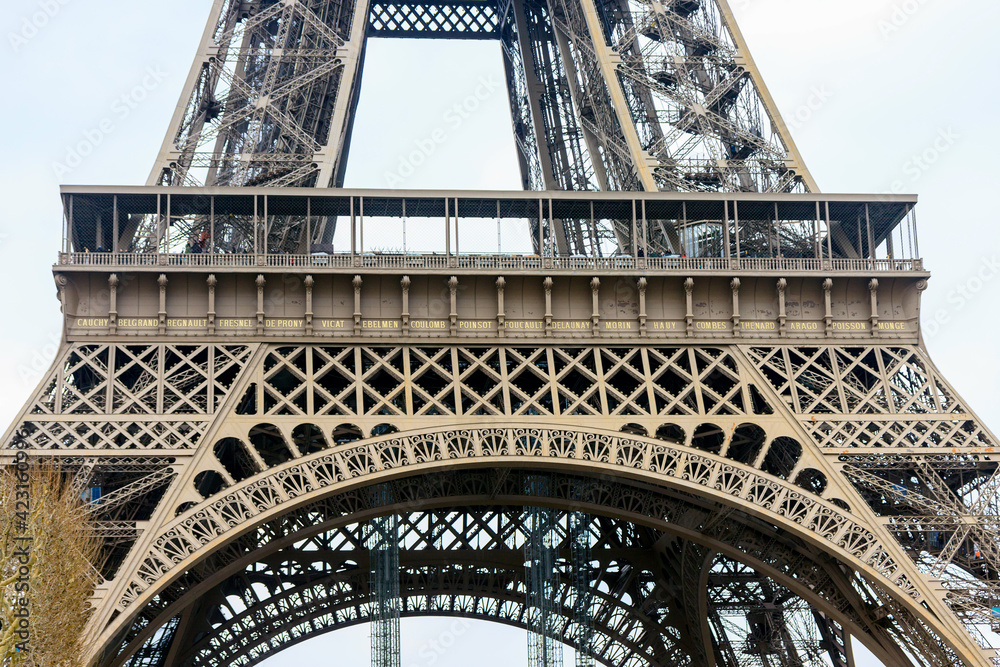 Fototapeta premium Part of the Eiffel Tower