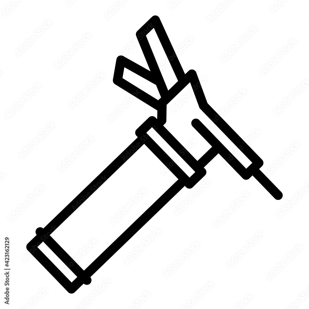 Window sealant icon. Outline window sealant vector icon for web design isolated on white background Window sealant icon. Outline window sealant vector icon for web design isolated on white background