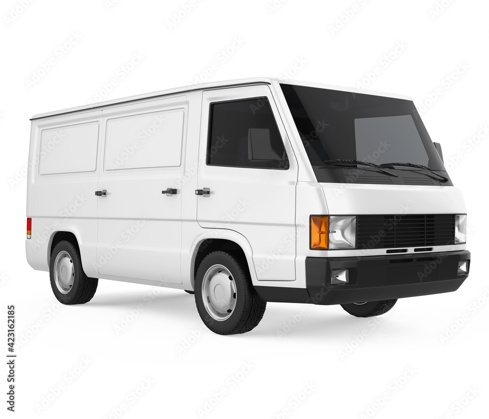 Old Van Isolated Old Van Isolated