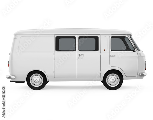 Old Van Isolated