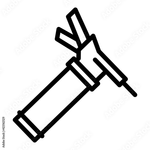 Window sealant icon. Outline window sealant vector icon for web design isolated on white background