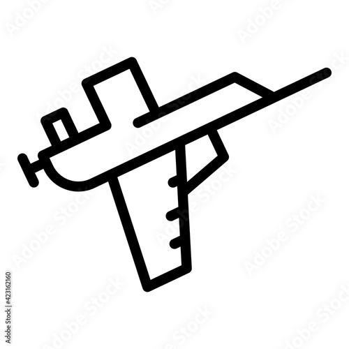 Home sealant icon. Outline home sealant vector icon for web design isolated on white background