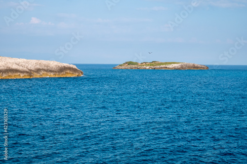 islet on the Tyrrhenian Sea near Marina di Camerota. Salerno, Campania, Italy