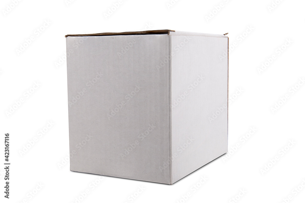 Empty white Cube Box for gifts and products - real template / mock up Empty white Cube Box for gifts and products - real template / mock up