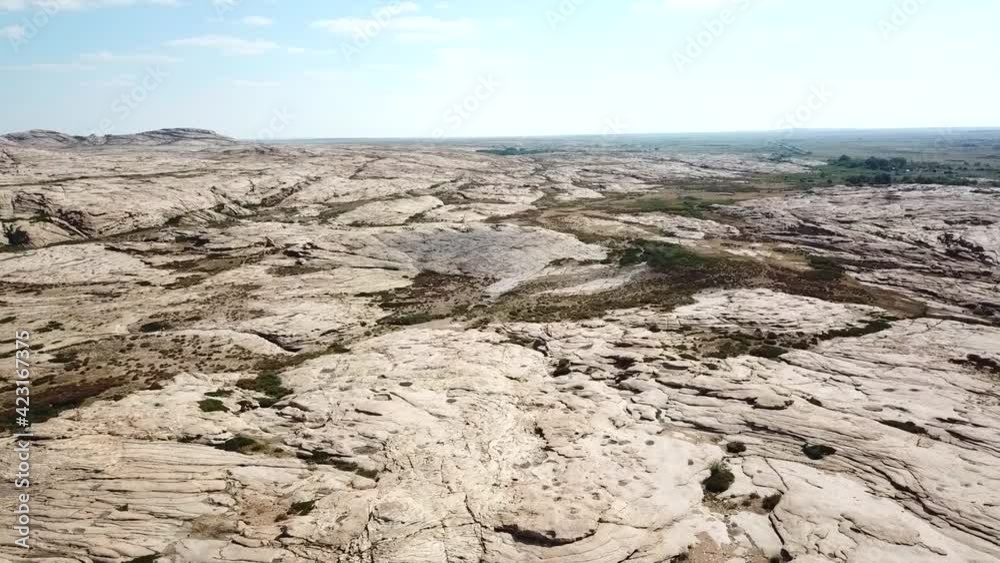 Huge rocks from lava. A former volcano. BektauATA Tract. Large rocks