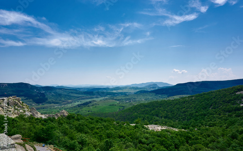 View at Rhodope mountains from ancient town Perperikon