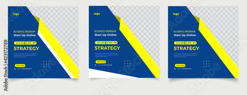 Webinar business conference social media post
