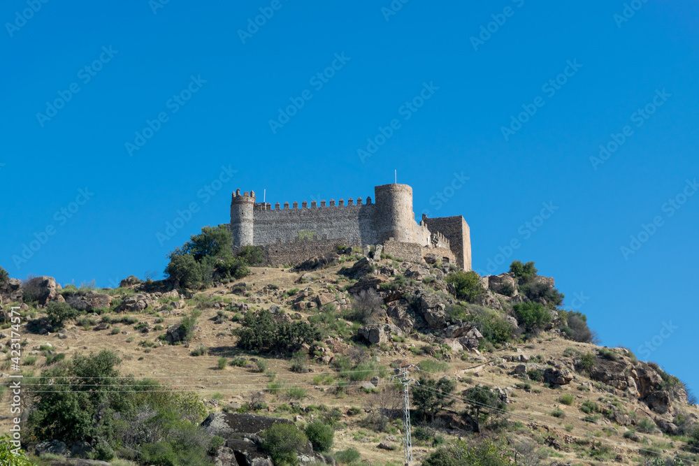 Castle located at the top of the town of Burguillos del Cerro.