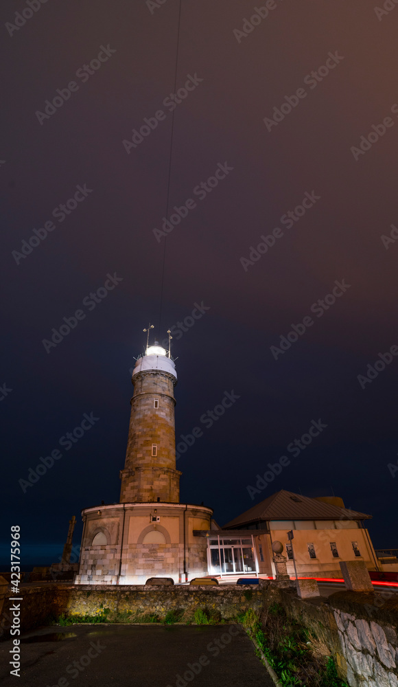 Cape Mayor Lighthouse, Santander, Bay of Santander, Cantabrian Sea, Cantabria, Spain, Europe