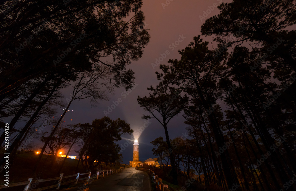 Cape Mayor Lighthouse, Santander, Bay of Santander, Cantabrian Sea, Cantabria, Spain, Europe