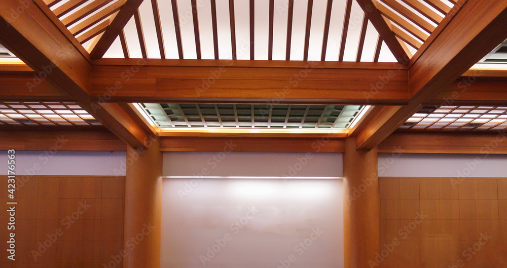 Beautiful interior decoration and neon lights Beautiful interior decoration and neon lights