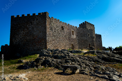 Ancient fort in Extremadura , Montánchez. photo