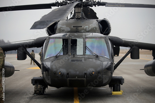 UH-60 Black Hawk Helicopters, Karmelava Airport, Lithuania 25 03 2021