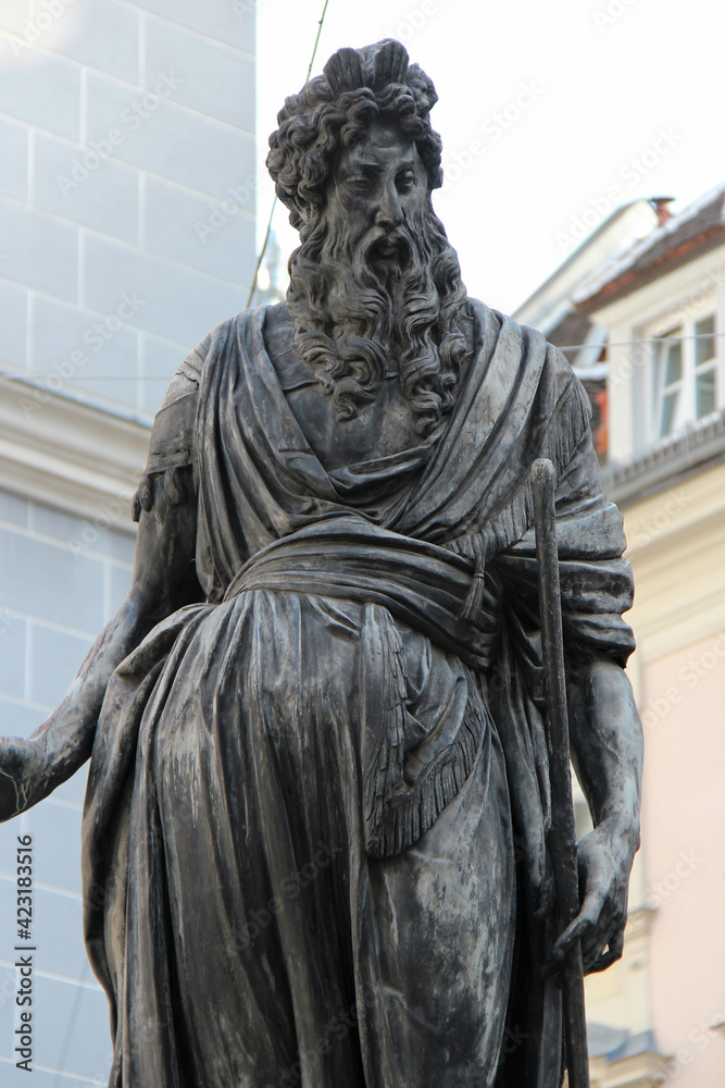 statue of moses in vienna (austria)