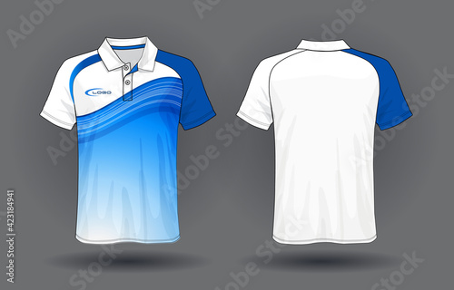 T-shirt polo design, Sport jersey template.	