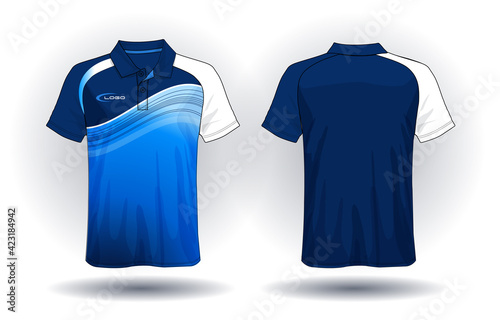T-shirt polo design, Sport jersey template.	