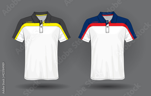 T-shirt polo design, Sport jersey template.	