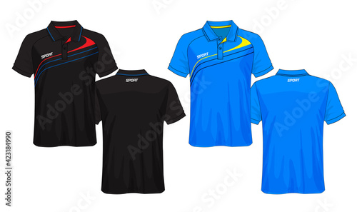 T-shirt polo design, Sport jersey template.	