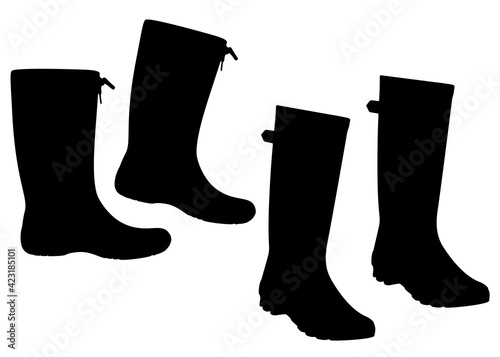 Rubber boots for bad weather included.