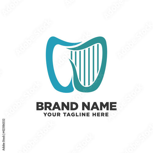Medical dental creative logo design template. Dental clinic icon vector, toothpaste icon.